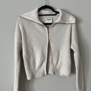 Abercrombie Double Zip Sweater